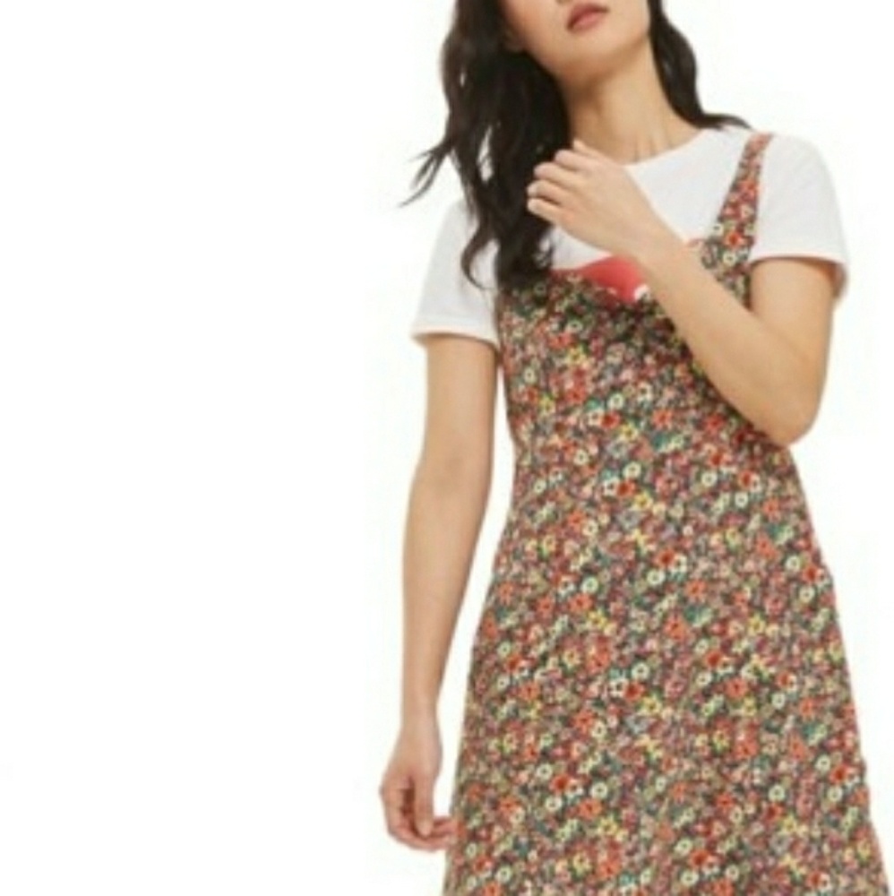 NWT Topshop Floral Sundress - Size 8